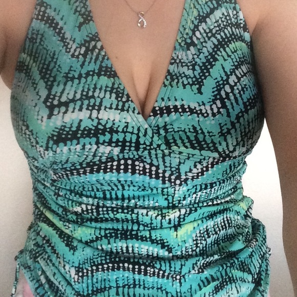 Blue swim top