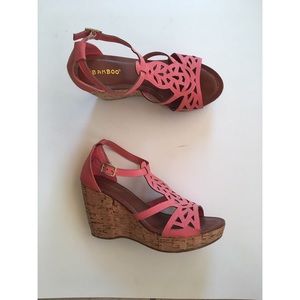 Peach Detailed Shoes