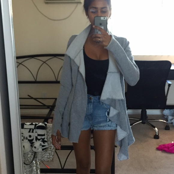 Free People Grey Cardigan