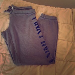 VS Pink Draw String Boyfriend Sweats **STAINED**