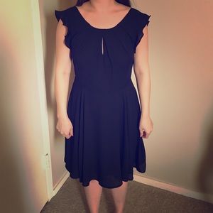 Lace back black dress from Express