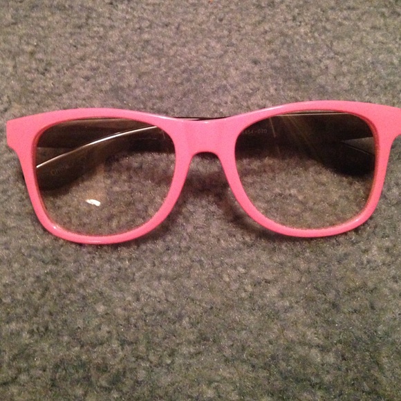 🎀Pink & Black faux lense glasses🎀
