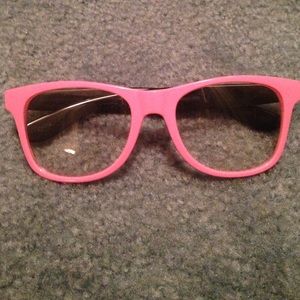 🎀Pink & Black faux lense glasses🎀