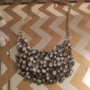 Crystal cluster necklace