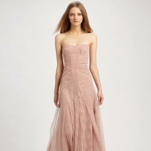 Pink BCBGMaxazaria Prom Bridesmaid dress gown