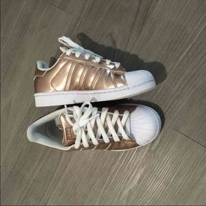 Rose gold adidas