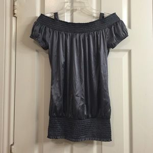 Brand new G by Guess dark silver top