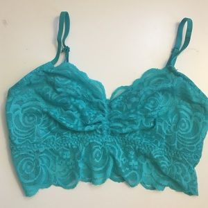 Victoria Secret Pink Lace Bralette Small New