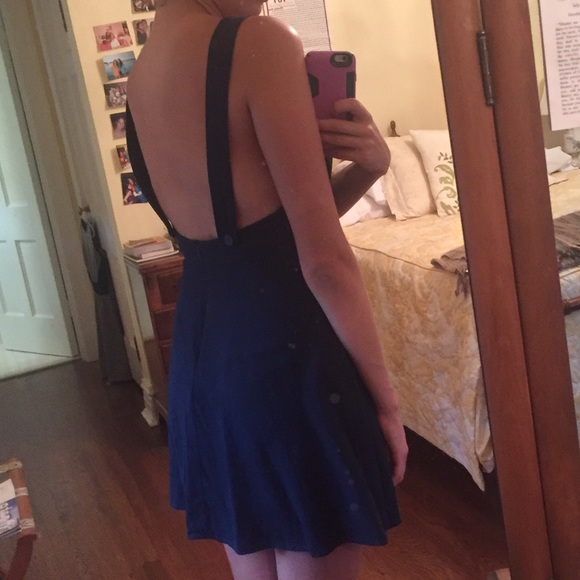 Urban Outfitters Kimchi Blue Navy Backless Dress
