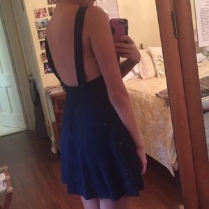 Urban Outfitters Kimchi Blue Navy Backless Dress
