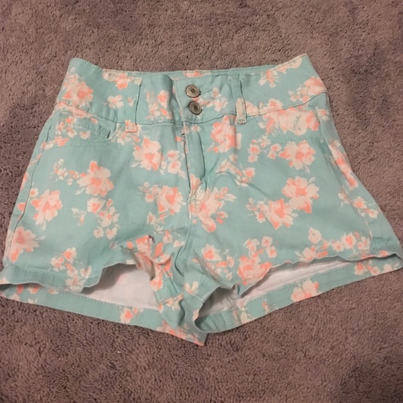 Floral Jean shorts