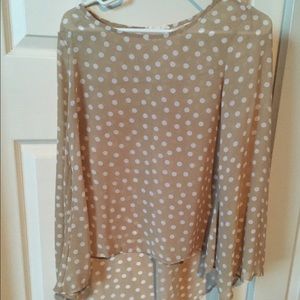 Polka Dot flowy shirt