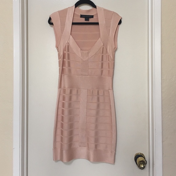 Pink French Connection bandage dress