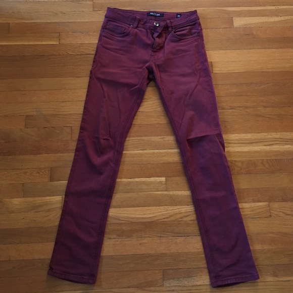 Red/Burgundy Jeans