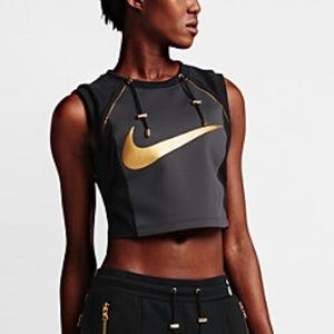 NikeLab x Olivier Rousteing Deluxe Black Crop Top