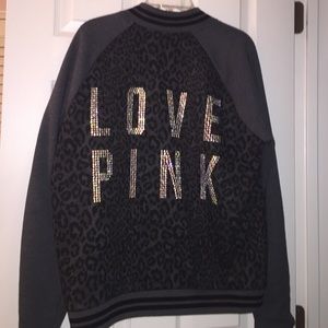 RARE ✨ Pink Cheetah Varsity Jacket