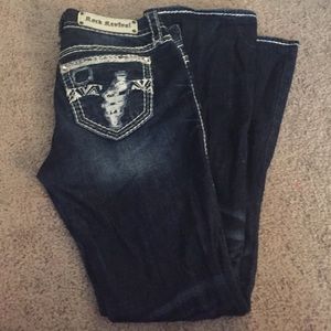 Rock Revival Jovie Boot destroyed jeans