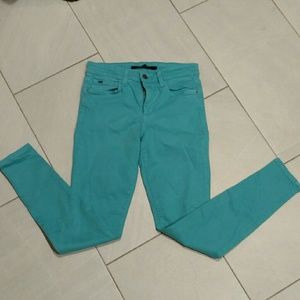 Joe's Jeans turquoise skinny jeans