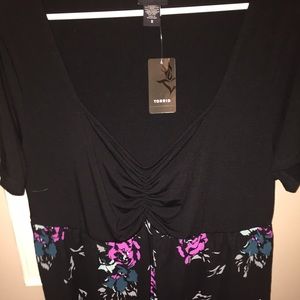 Torrid size 2 chiffon bottom blouse