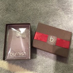 Circle Drop Earrings with Design