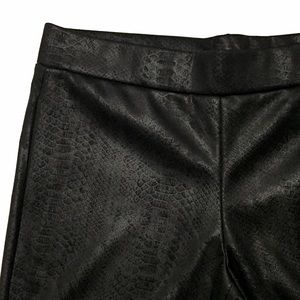 Black Snake Skin Jeggings