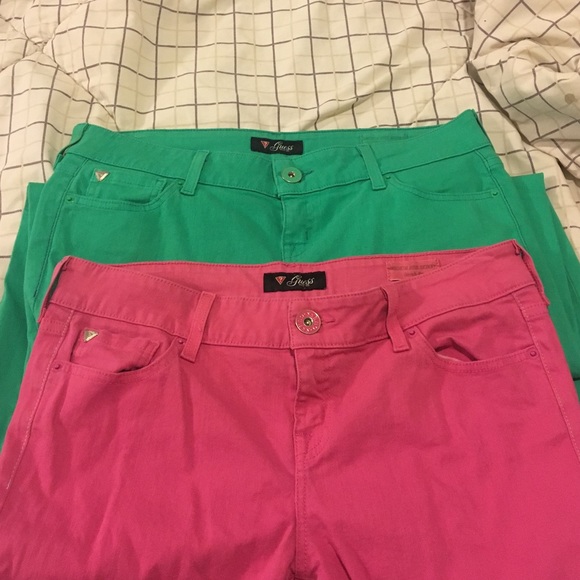 Guess colored skinny jeans