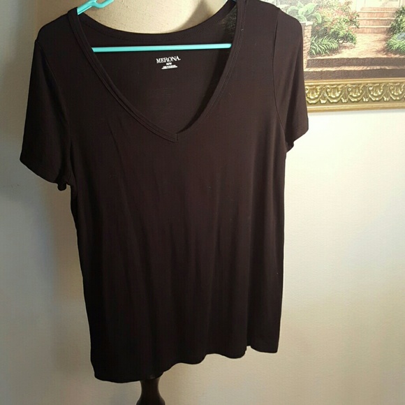 Merona Black Vneck