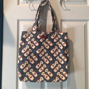 Sea otter canvas tote bag