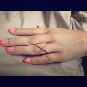 Sterling Silver cubic circonia ring