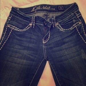 LA idol size 1 skinny jeans