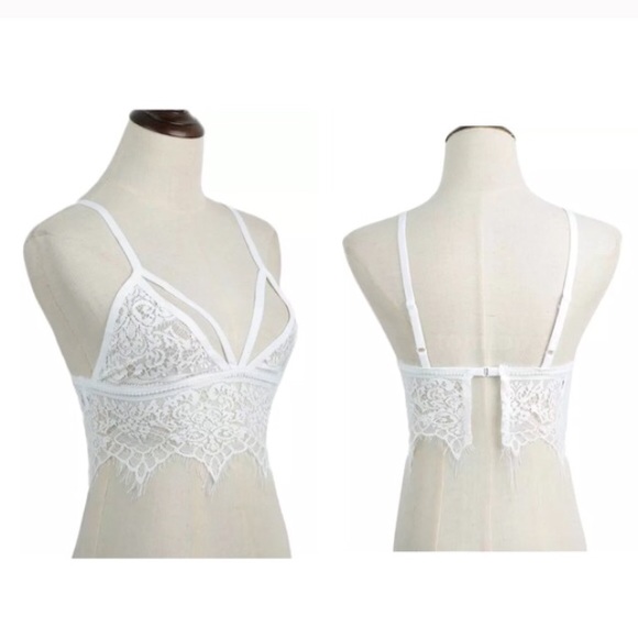 🎀1 LEFT🎀NWT  lace bralette/crop top - Picture 4 of 4