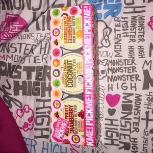 Three body butter lotions