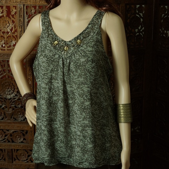 Cynthia Rowley Tops - Cynthia Rowley beautiful embellished beaded blouse