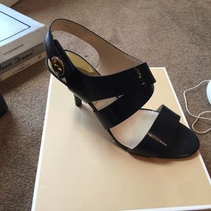 MK navy dress sandal