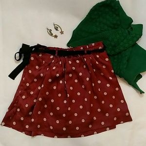 Silk Scotch and Soda polka dot skirt