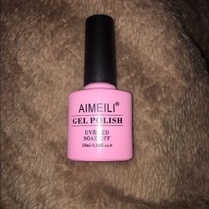 Gel polish, chocolate brown.