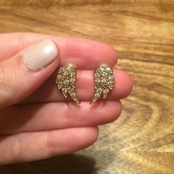 Gold studded earrings