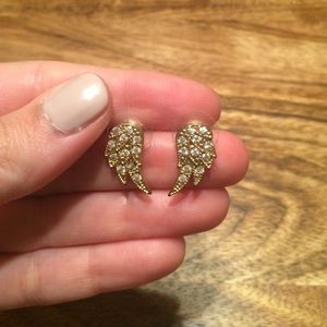 Gold studded earrings