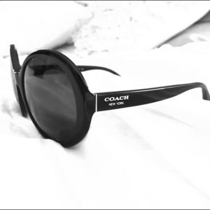 Coach Black Round Sunglasses