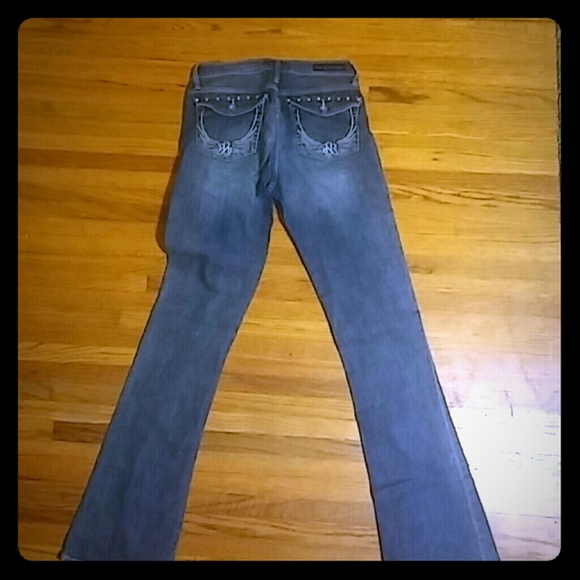 Studded blue jeans