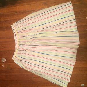 Original Penguin- multi colored stripes full skirt