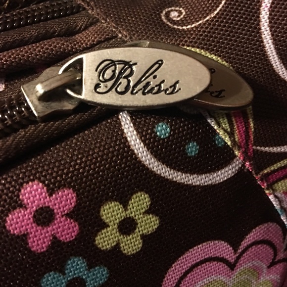 Brown bliss flower backpack - Picture 3 of 3