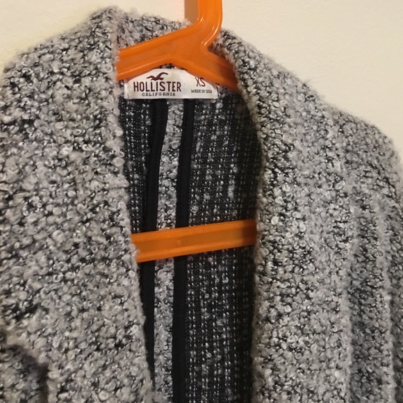 Hollister long fuzzy coat