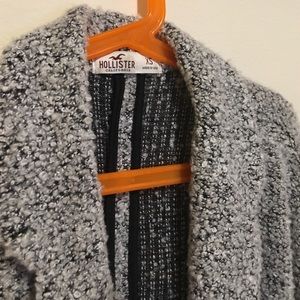 Hollister long fuzzy coat
