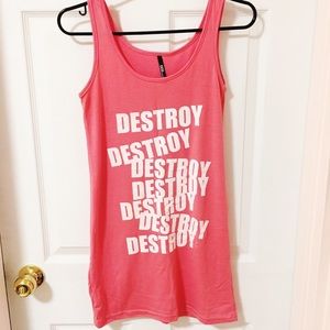 Pink mini dress | small