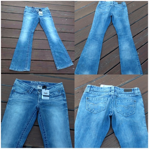 Harley Davidson Jeans size 2 inseam 31. 1/2 - Picture 2 of 4