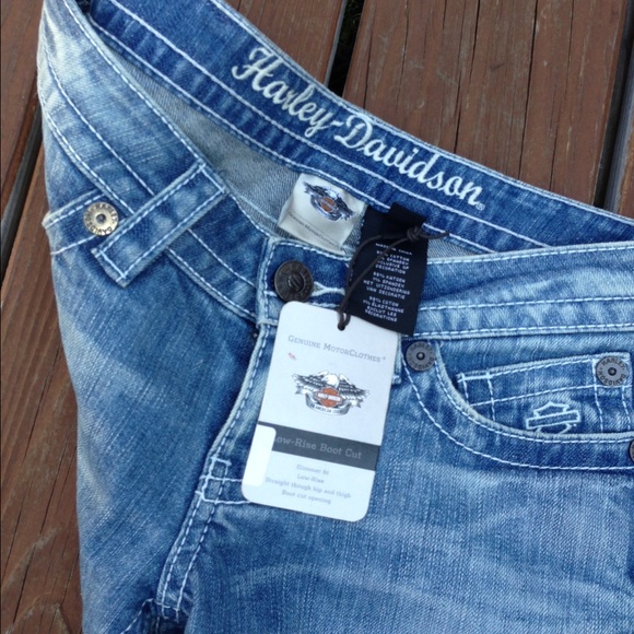 Harley Davidson Jeans size 2 inseam 31. 1/2 - Picture 3 of 4