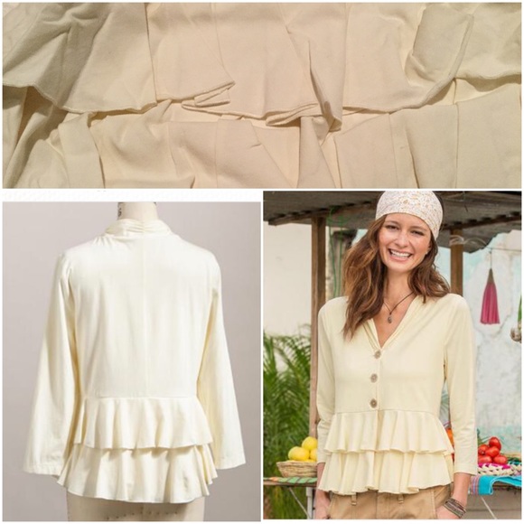 Boho Ruffle jacket/cardigan - Picture 2 of 4