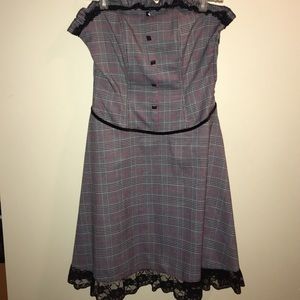 Cute punk A-line style dress! Worn 1 time!