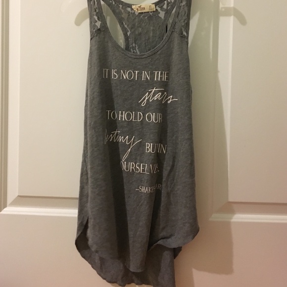 NWOT hollister shakespeare racerback tank